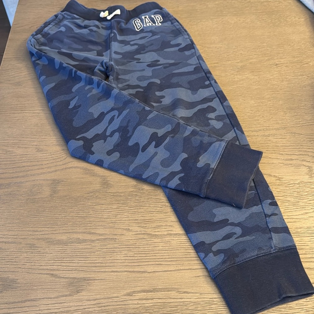 Gap Kids Boys Sweatpants Blue Camo Size XXL (13 -14)